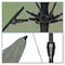 California Umbrella 9' Bronze Aluminum Market Patio Umbrella, Sunbrella Spectrum Cilantro 194061336885 - alternate 2